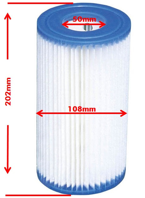 Intex 6 Pack Filter Cartridge replacement Size A INTEX FILTER PUMP 29000 V1032-IXFILTERA6_29003