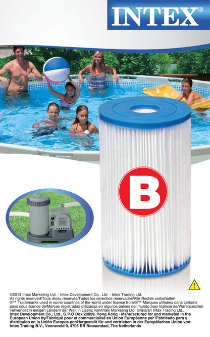 Intex Filter Cartridge replacement Size B INTEX FILTER PUMP 29005 V1032-IXFILTERB1_29005