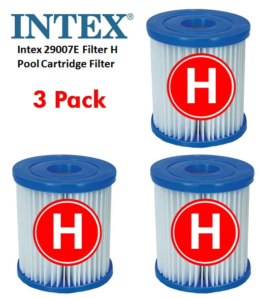 Intex 3 x Filter Cartridge replacement Size H INTEX FILTER PUMP 29007 V1032-IXFILTERH3_29007