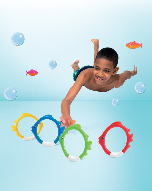 Intex Underwater Pool Toys Fish Rings 55507 V1032-IXFISHRINGS-55507