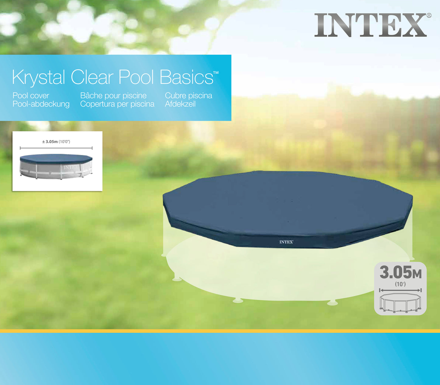 Intex Frame Pool Cover 305cm 28030 V1032-IXFRAMECOVER10-28030