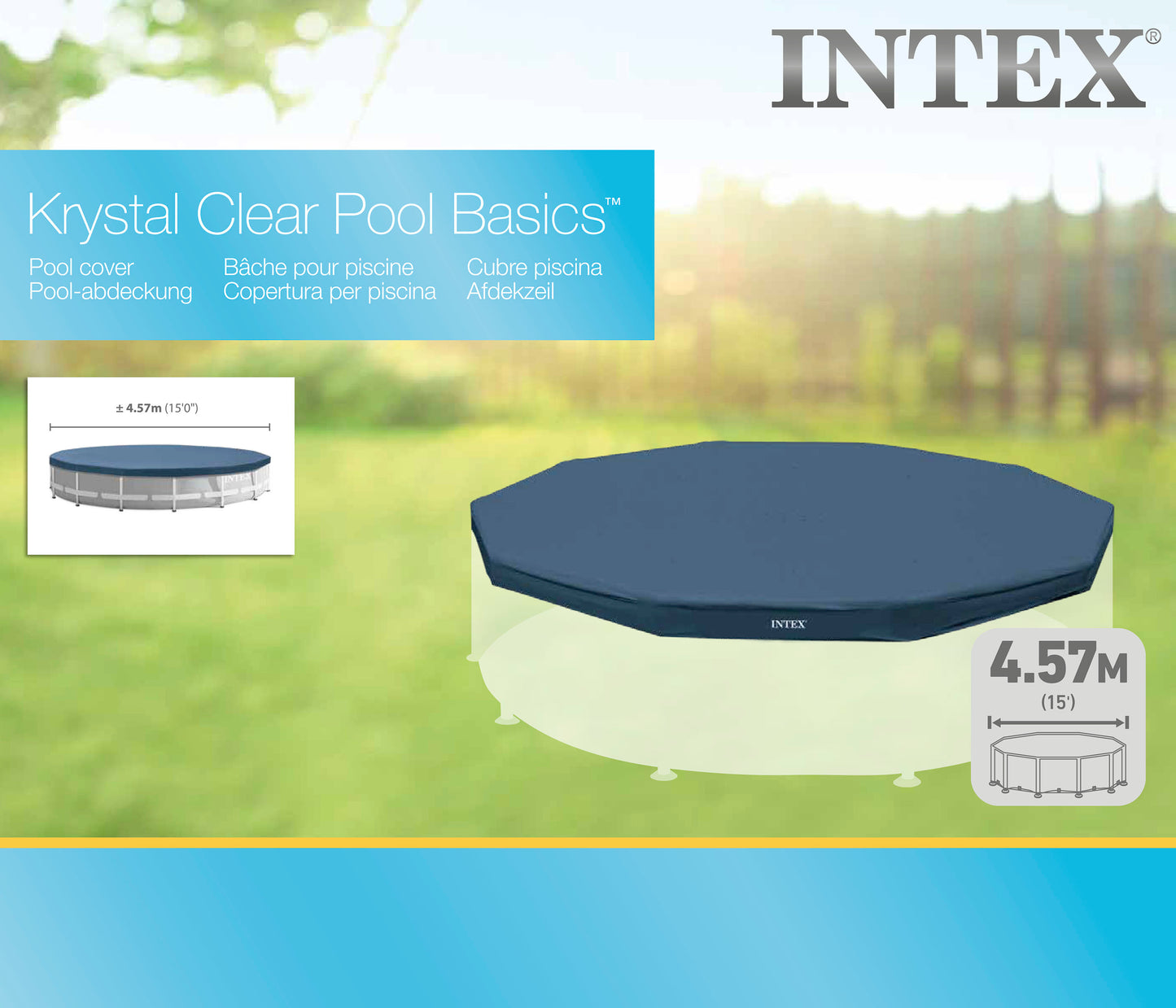 Intex Frame Pool Cover 457cm 28032 V1032-IXFRAMECOVER15-28032