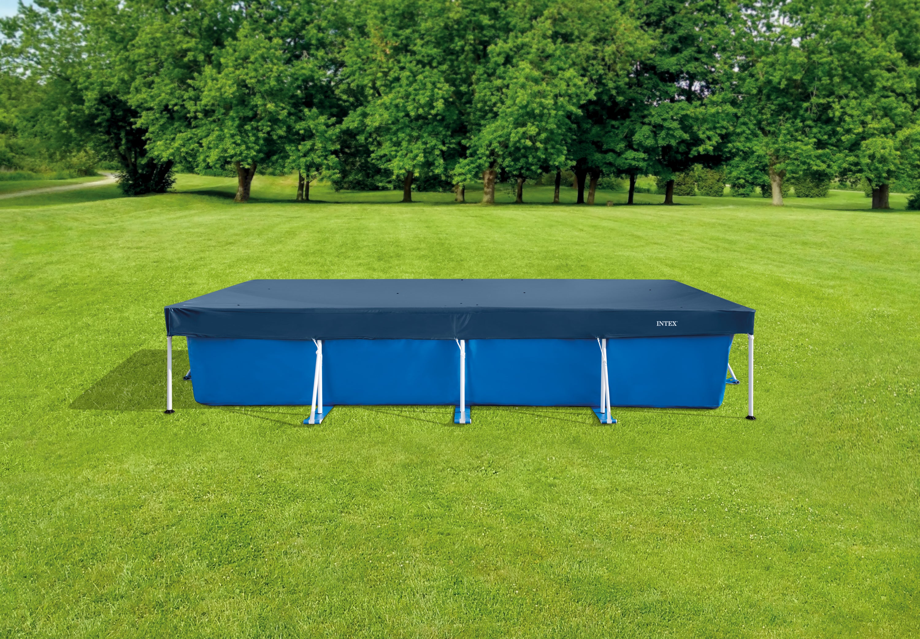 Intex Frame Pool Cover Rectangle 450cm 28039 V1032-IXFRAMECOVER4.5M-28039