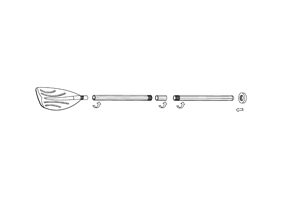 Intex Replacement French Oars for Intex Boats 59623 V1032-IXFRENCHOARS-59623