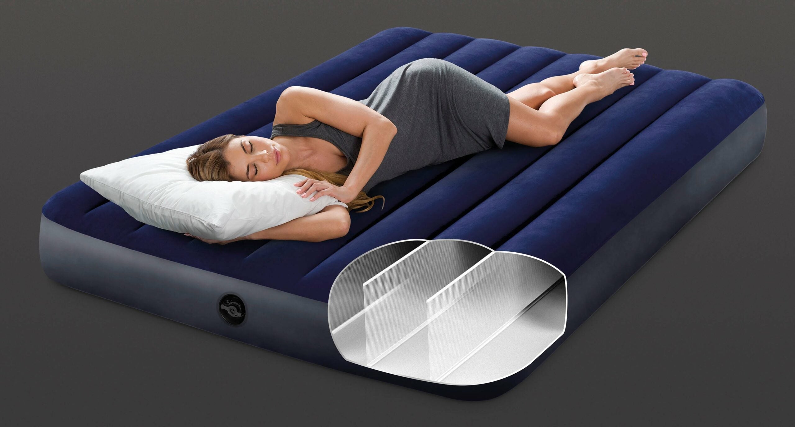 Double Classic Downy Airbed V1032-IXFULLDOWNY-64758