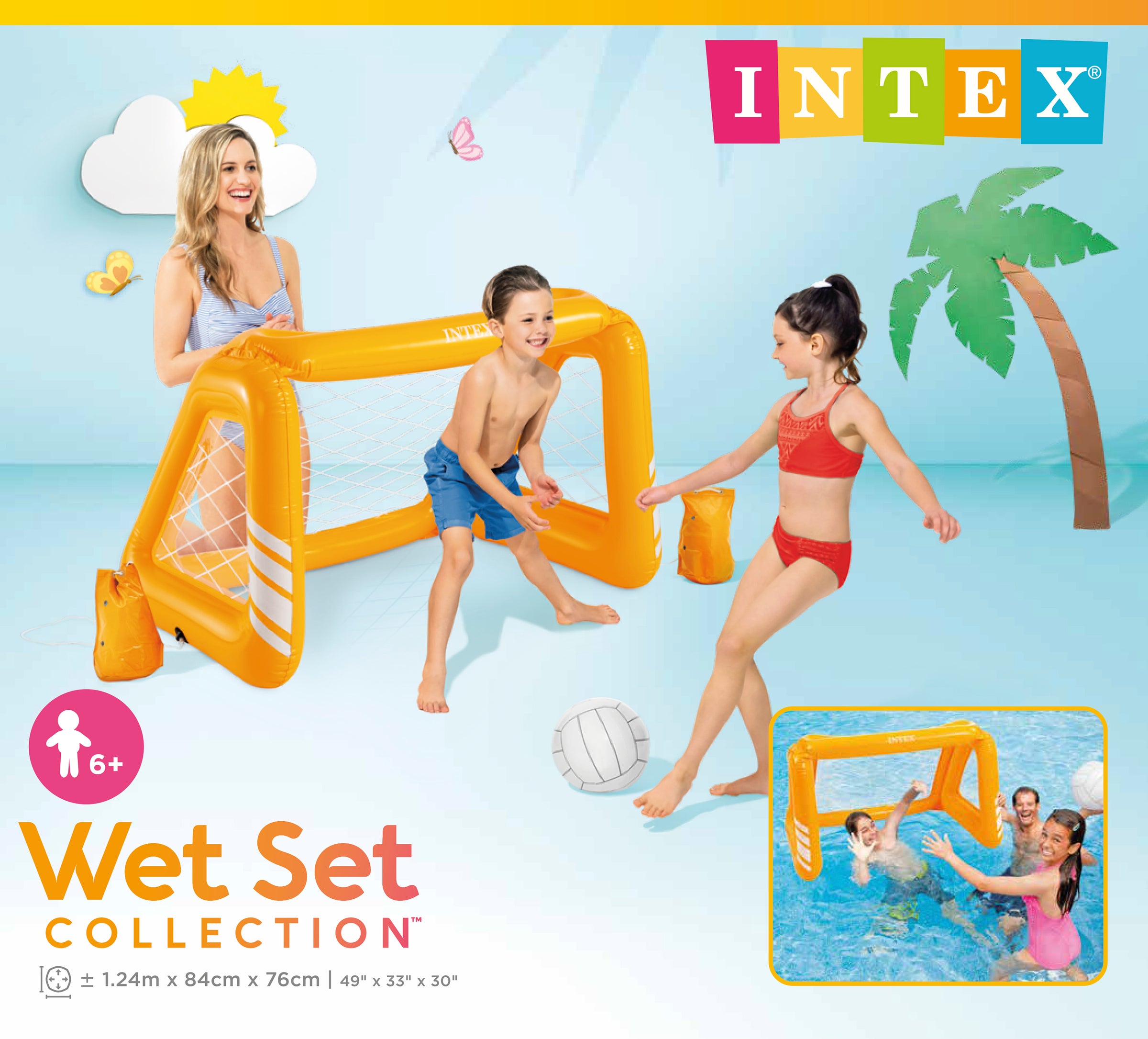 Intex FUN GOALS GAME Pool and Water Toy 58507 V1032-IXFUNGOALS-58507
