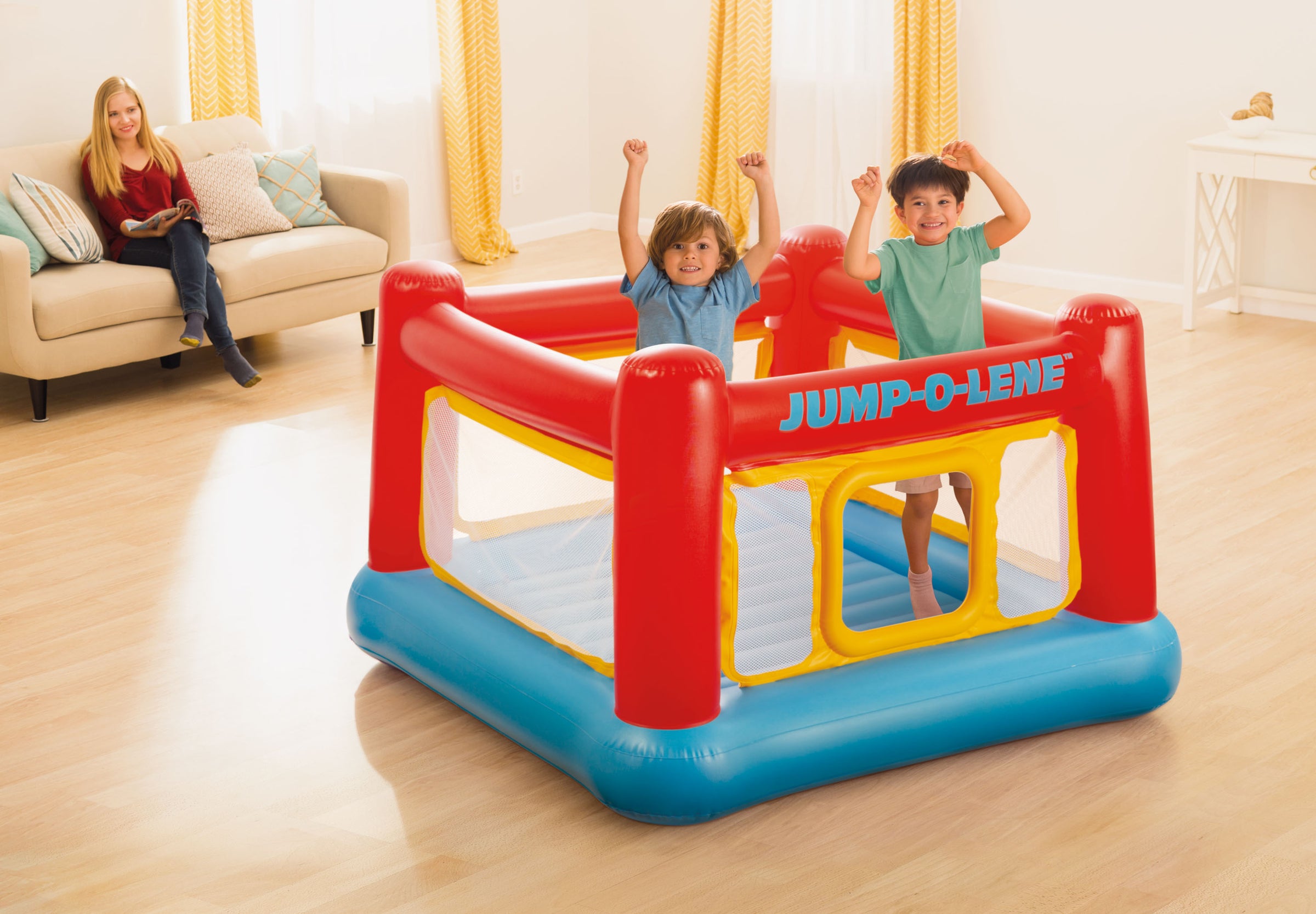 Intex Jump-O-Lene Inflatable Bouncer Play House 48260 V1032-IXJUMPOLENEPH-48260