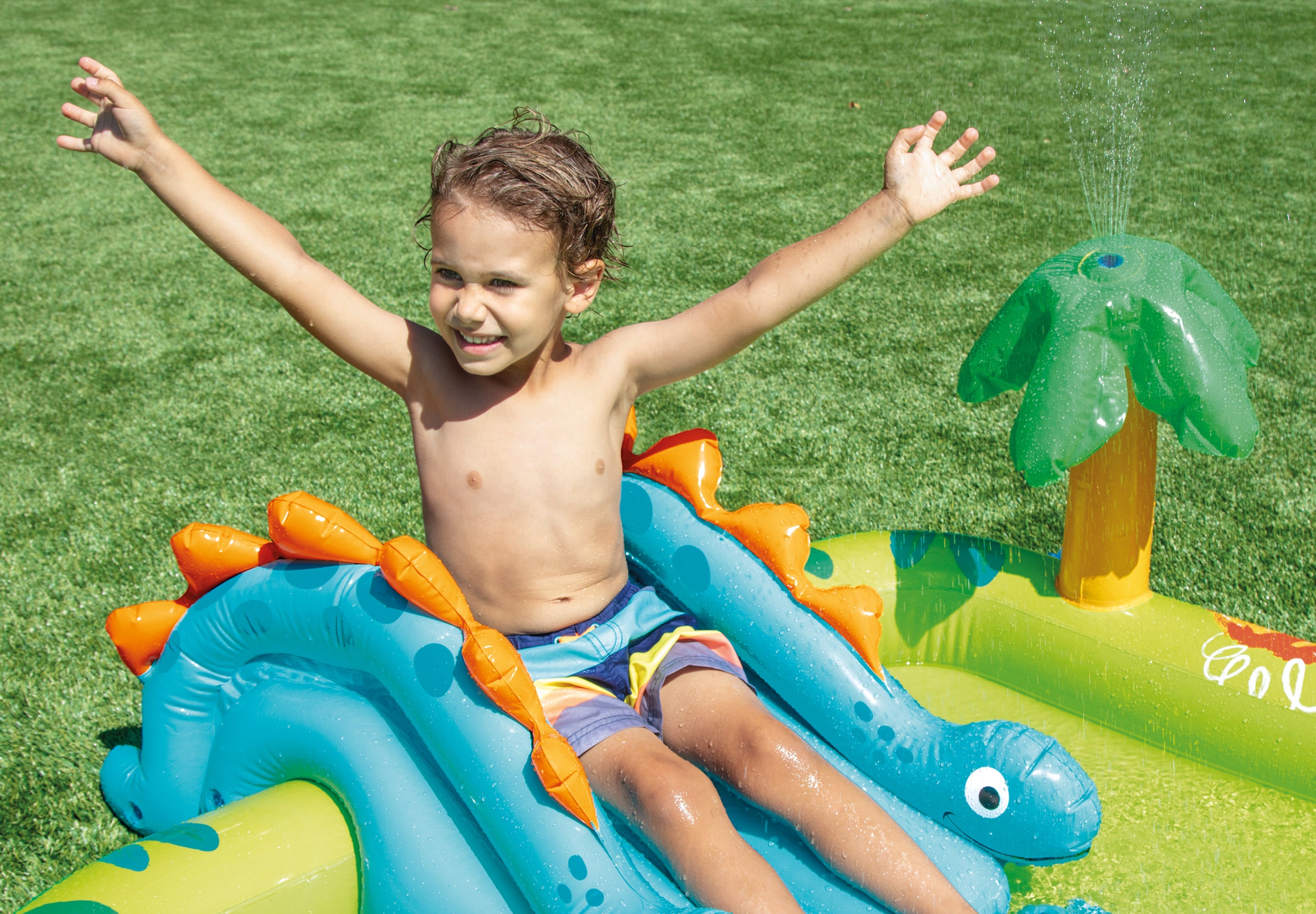 Intex Little Dino Inflatable Play Centre 57166 V1032-IXJUNGLE_57166