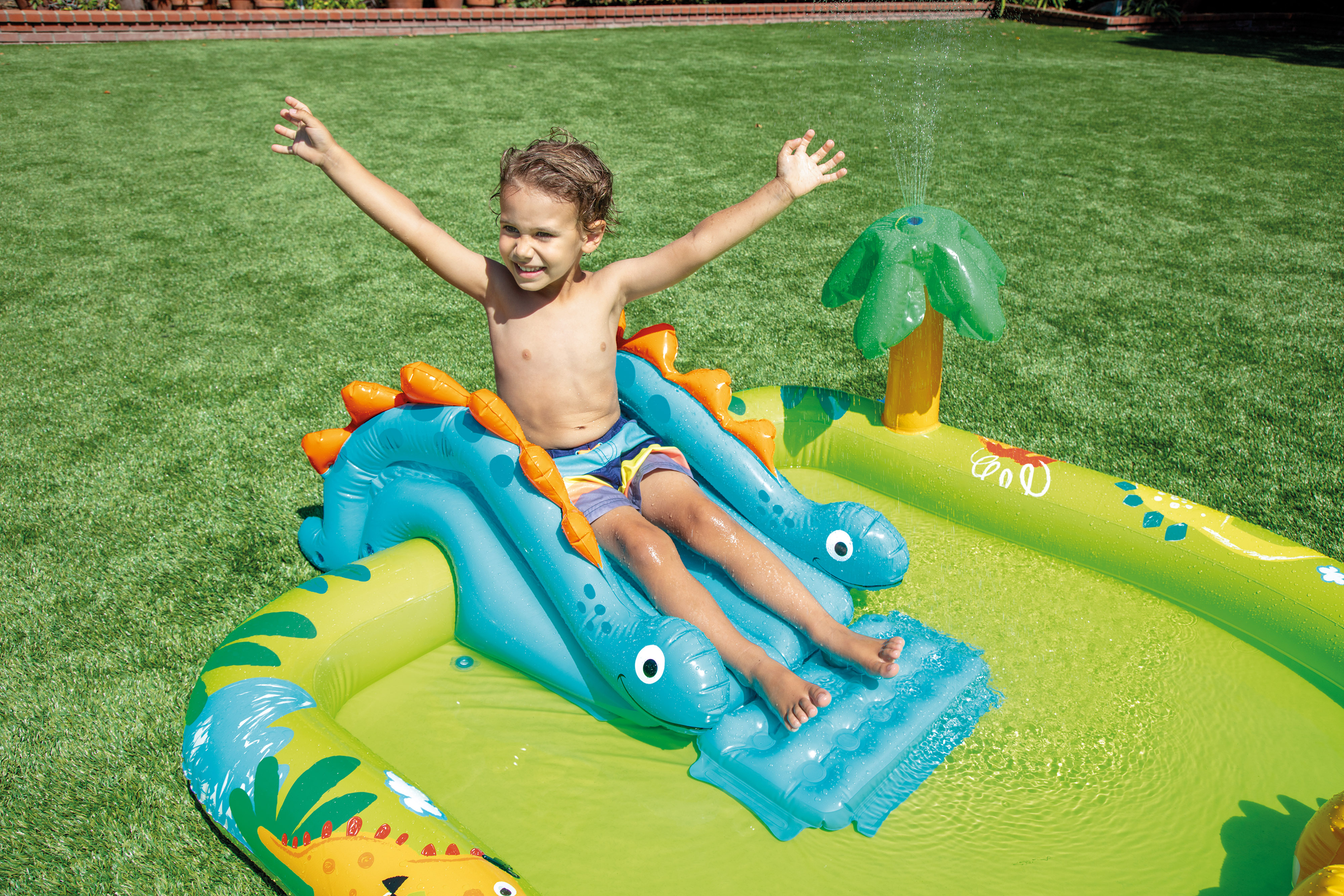 Intex Little Dino Inflatable Play Centre 57166 V1032-IXJUNGLE_57166