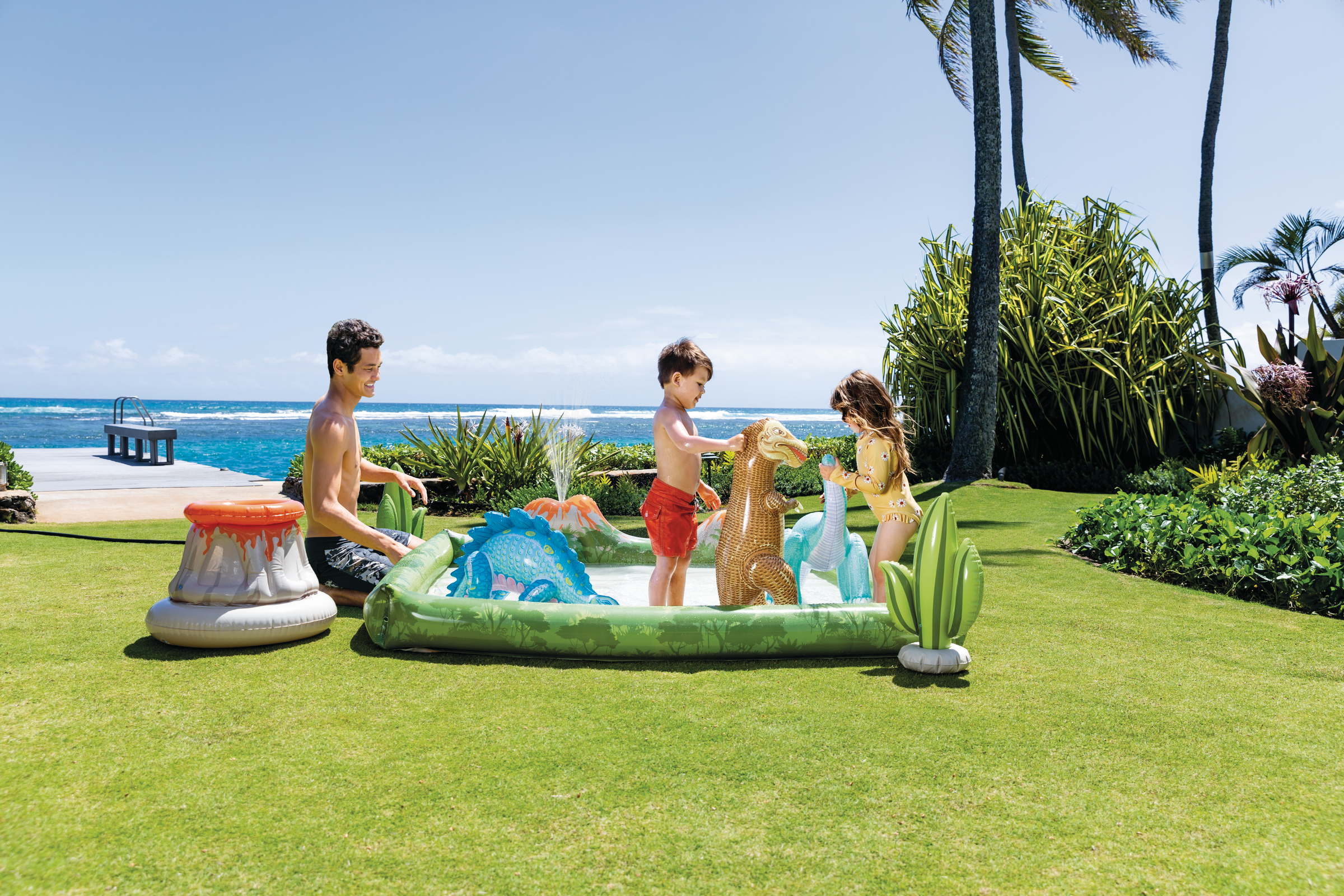 Intex Jurassic Adventure Inflatable Play Center 56132 V1032-IXJURASSIC-56132