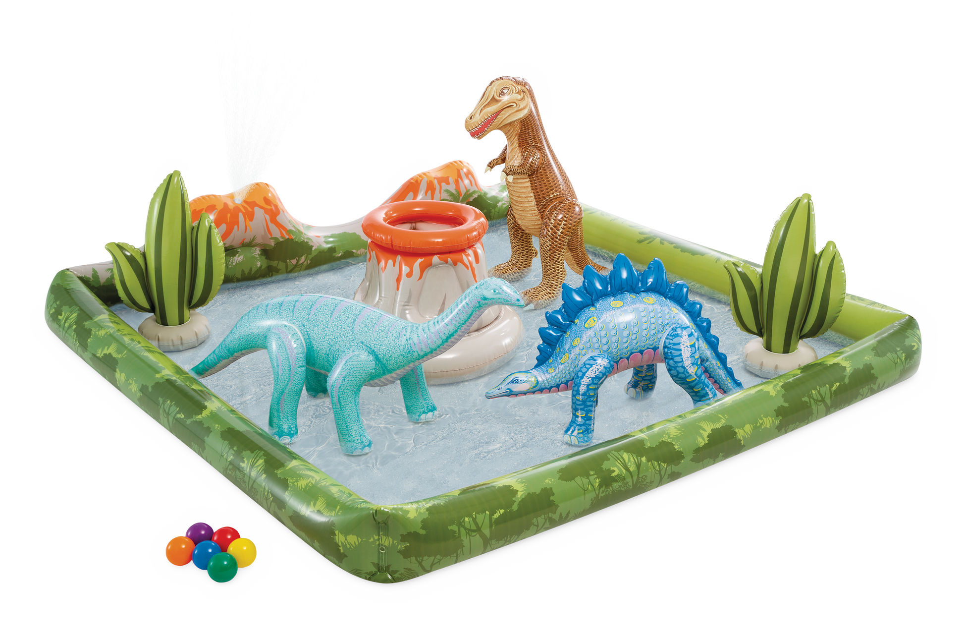 Intex Jurassic Adventure Inflatable Play Center 56132 V1032-IXJURASSIC-56132