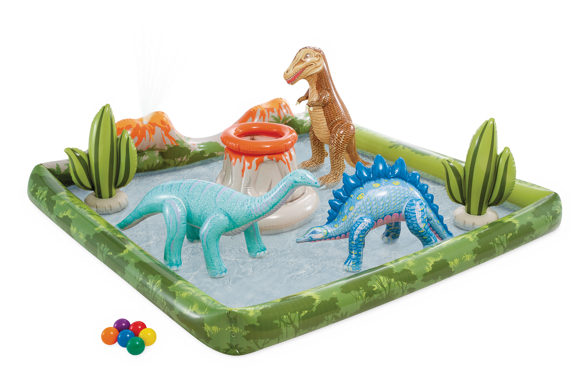 Intex Jurassic Adventure Inflatable Play Center 56132 V1032-IXJURASSIC-56132