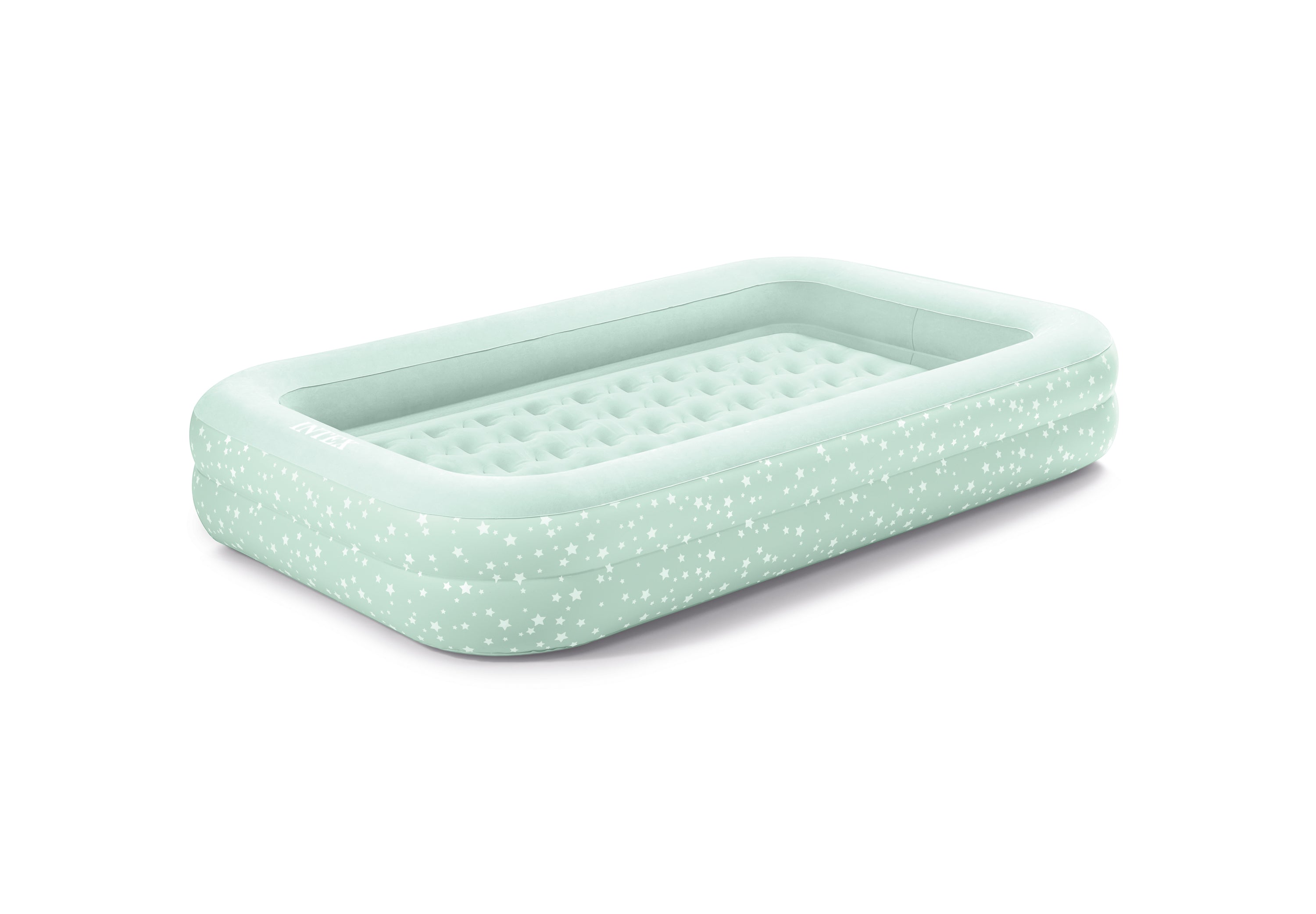 Intex Kidz Inflatable Travel Bed set with Hand Pump - Stars. Great for Travel 66810 V1032-IXKIDZBED-66810