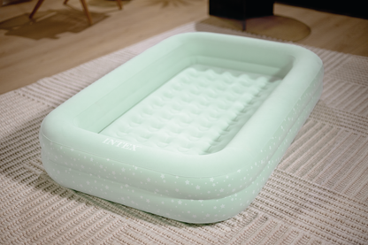 Intex Kidz Inflatable Travel Bed set with Hand Pump - Stars. Great for Travel 66810 V1032-IXKIDZBED-66810