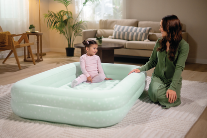 Intex Kidz Inflatable Travel Bed set with Hand Pump - Stars. Great for Travel 66810 V1032-IXKIDZBED-66810