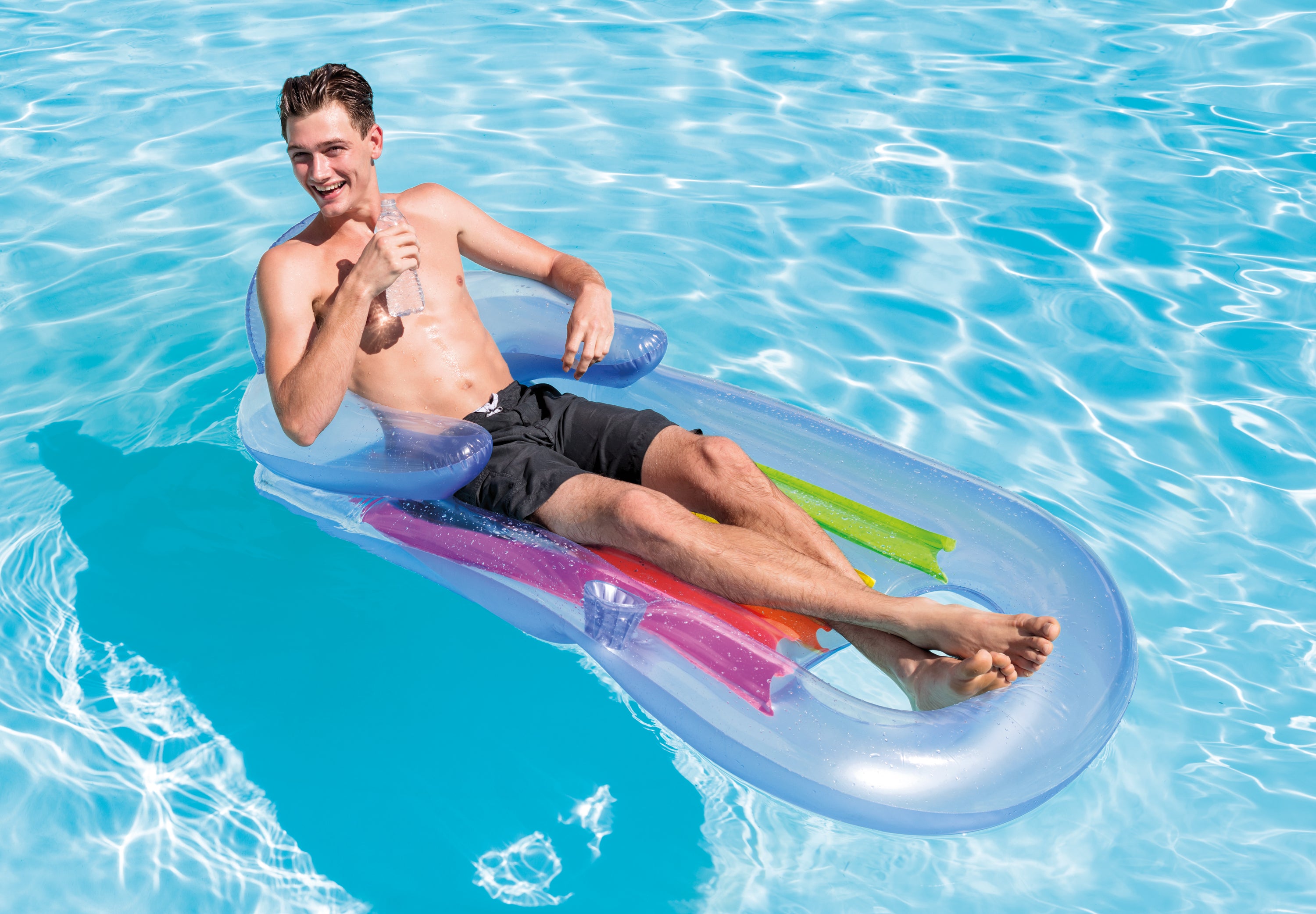Intex King Kool Inflatable Pool Lounge 58802 V1032-IXKINGKOOL-58802