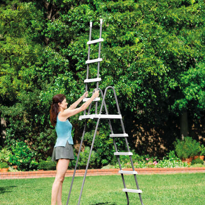 Intex Pool Ladder Removable Steps for 107cm (42") + 91cm (36in) Wall Height Pools 28075 V1032-IXLADDER36-42_28075