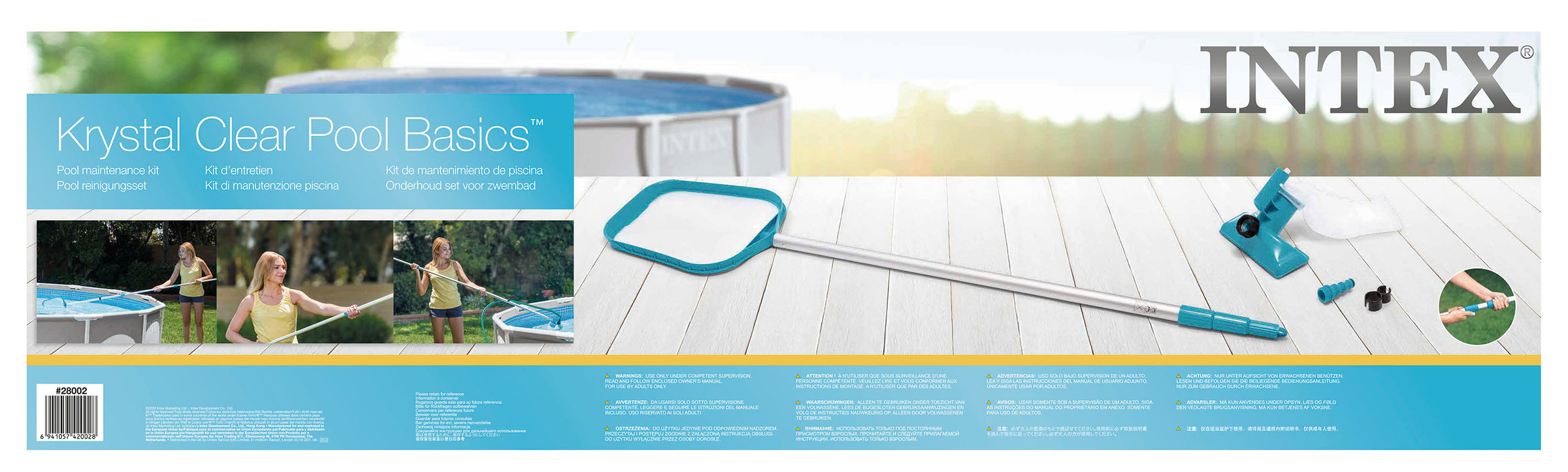 Intex Pool Cleaning Maintenance Kit for Above Ground Pools 28002 V1032-IXMAINT-28002