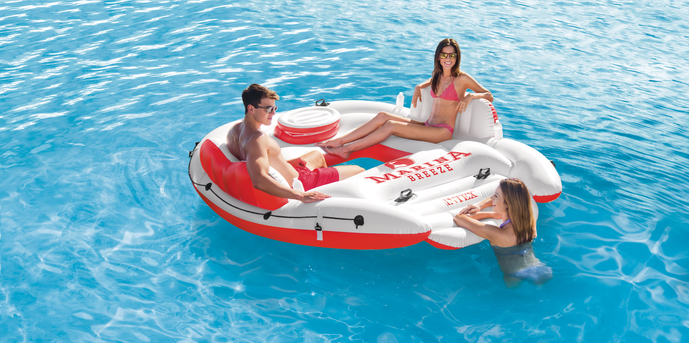 Intex Marina Breeze Inflatable Pontoon 56296 V1032-IXMARINABREEZE-58296