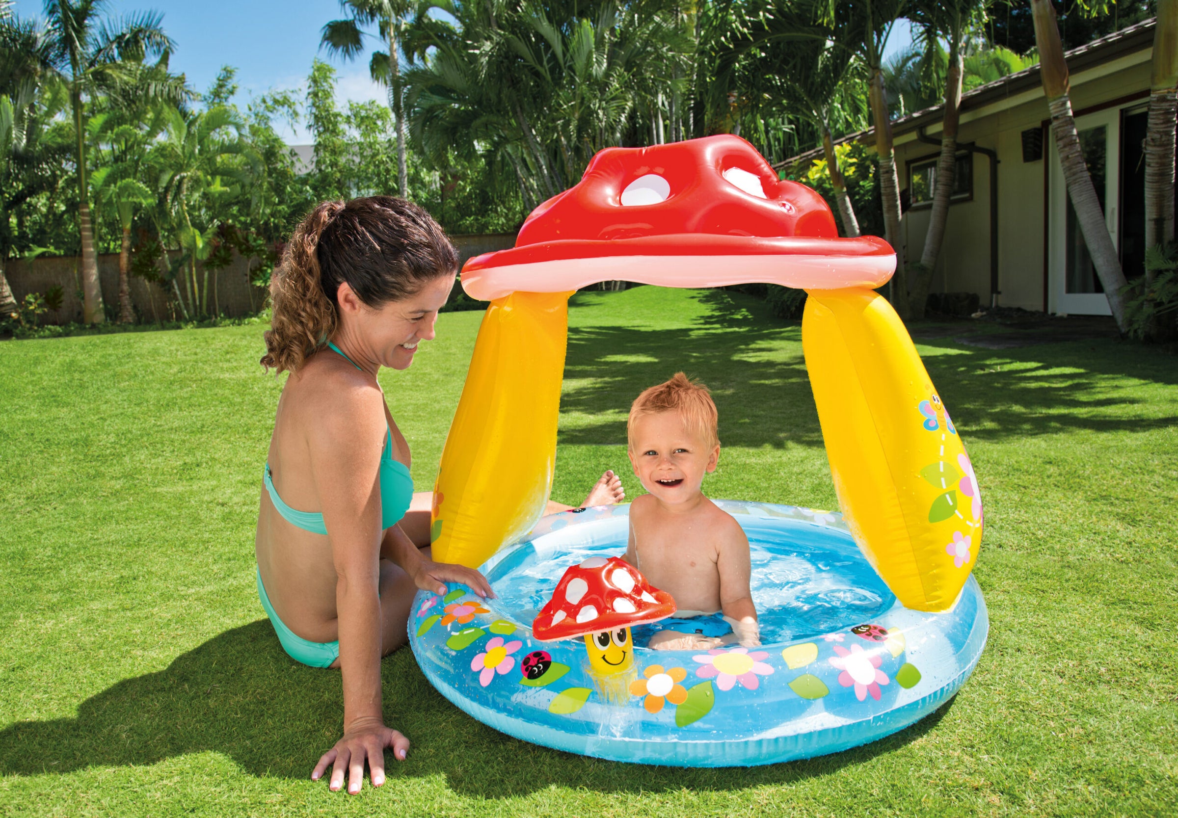Intex Mushroom Inflatable Kiddie Pool 57114 V1032-IXMUSHROOMPOOL-57114