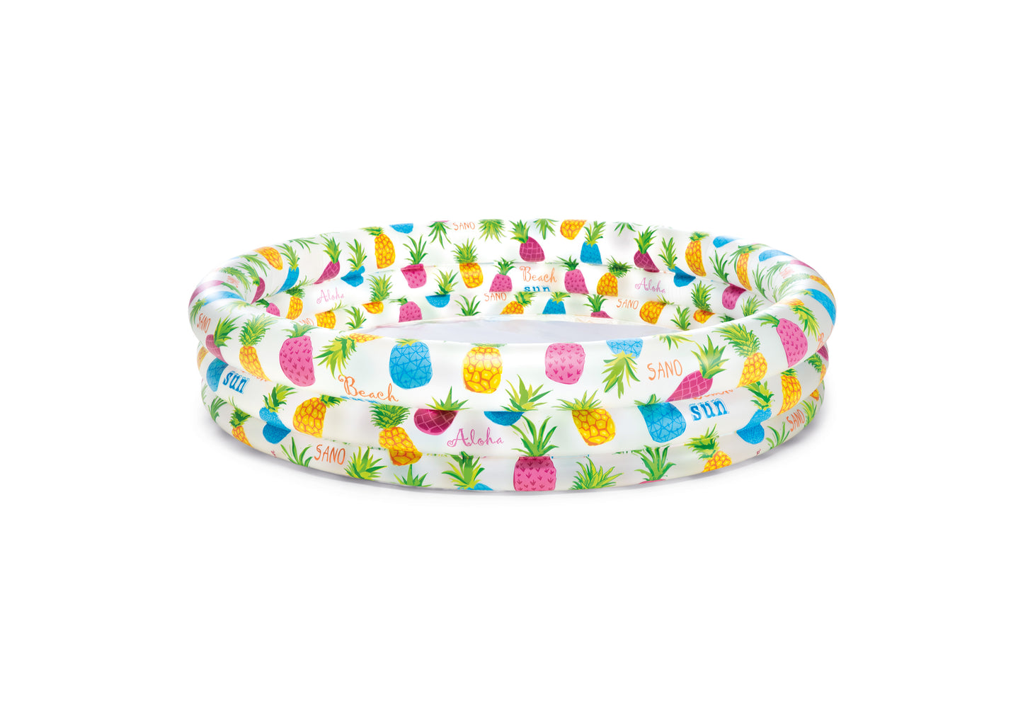 Intex 3 Ring Pineapple Splash Pool 59431 132cm V1032-IXPINAAPLLEPOOL-59431