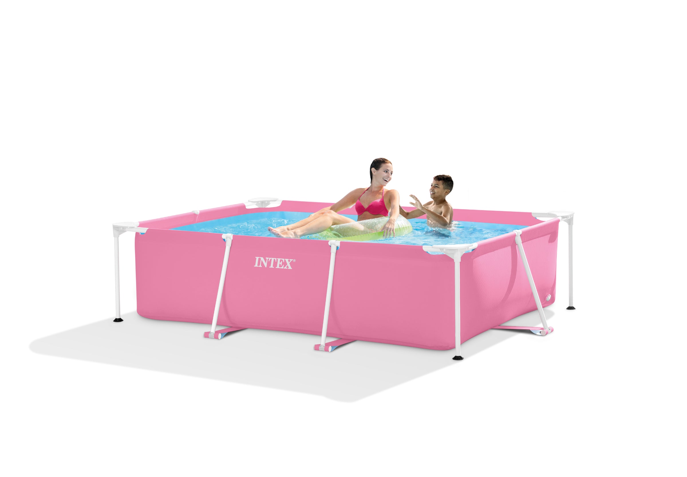 Intex Pink Rectangular Frame Pool 28266 V1032-IXPINKRECT2.2-28266