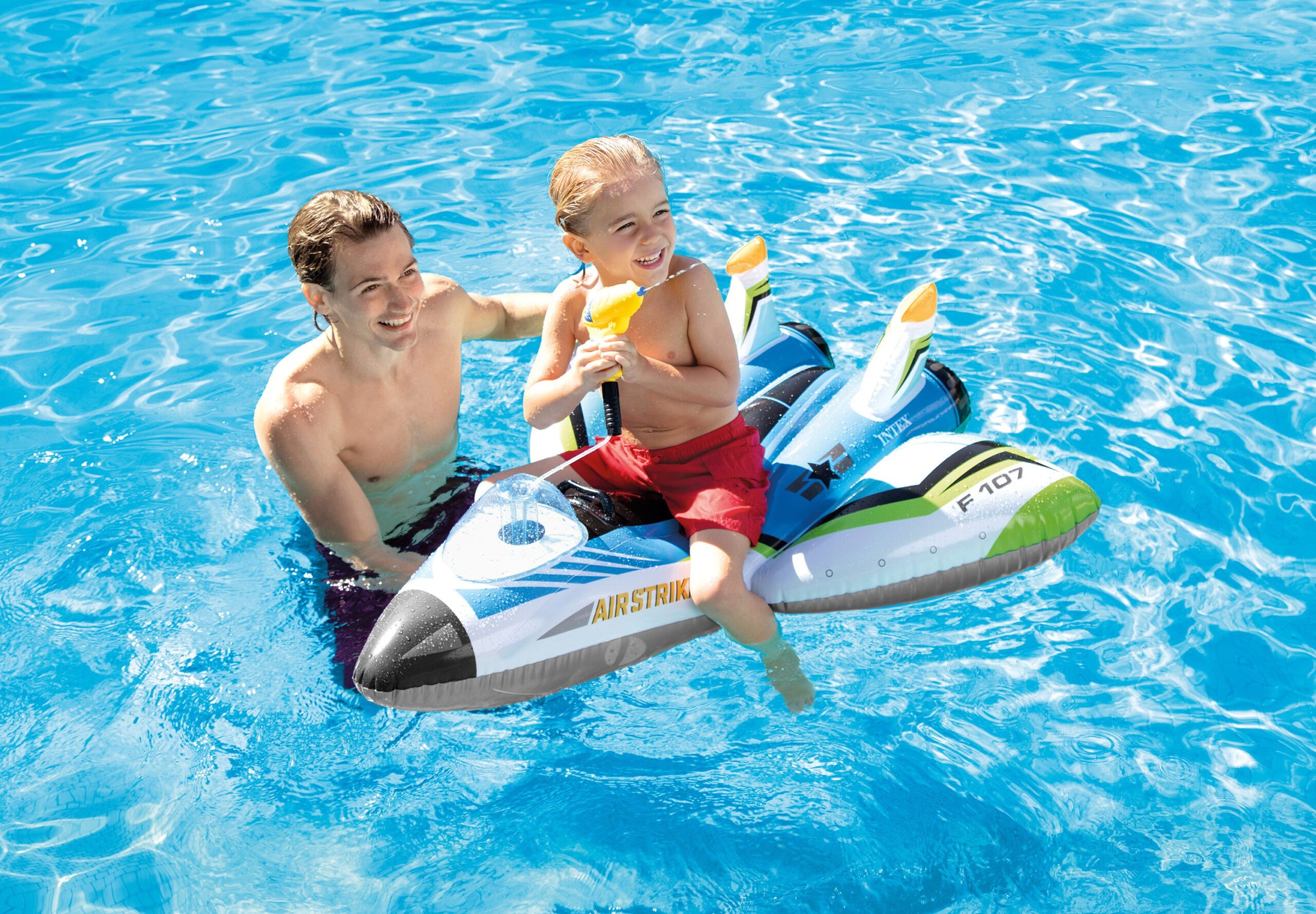 Intex Water Gun Plane Ride-On Pool Toy 57536 V1032-IXPLANE-57536