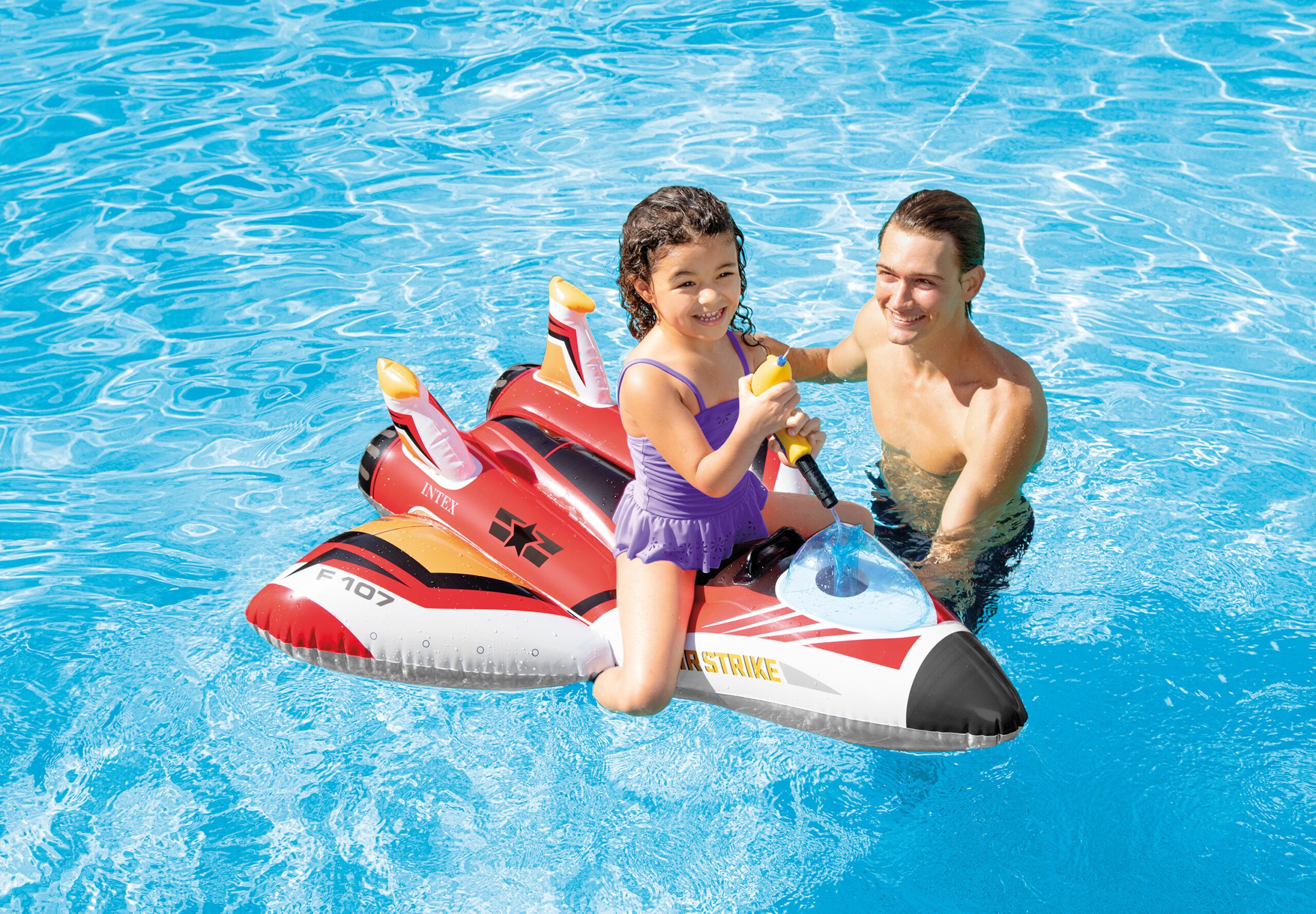 Intex Water Gun Plane Ride-On Pool Toy 57536 V1032-IXPLANE-57536
