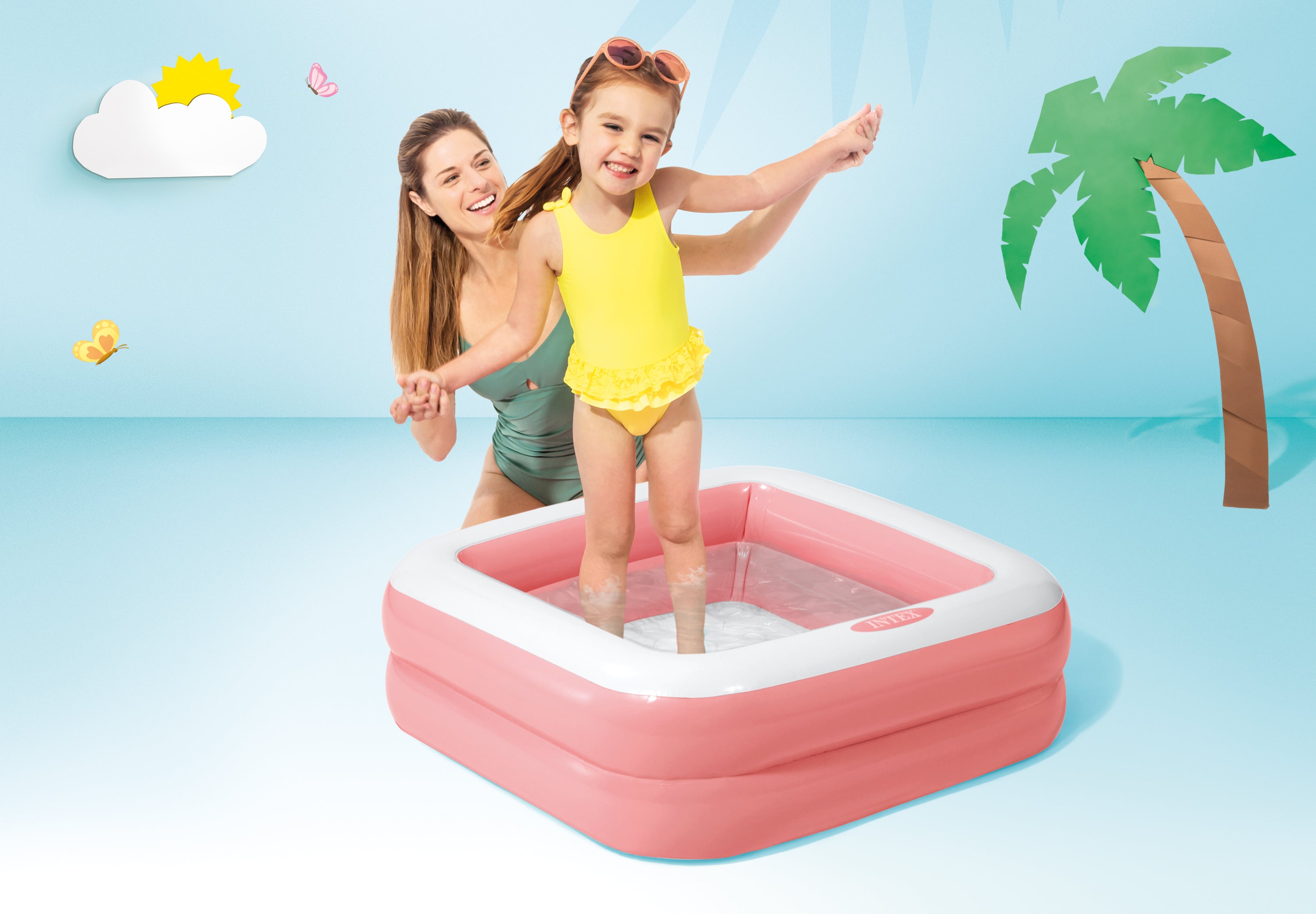 Intex Play Box Pool Pink 57100 V1032-IXPLAYBOX-57100
