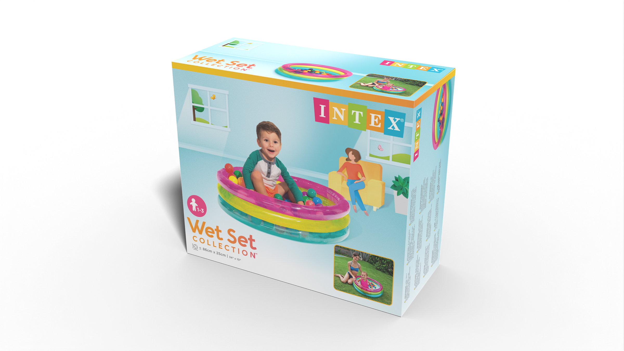 Intex 3 Ring Baby Ball Pit 48674 V1032-IXPLAYPIT-48674