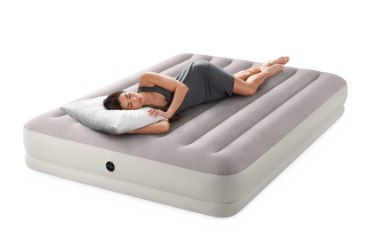 Intex Queen Dura-Beam Prestige Mid-Rise Airbed w/ USB150 Pump- 64179 V1032-IXPRESTIGEQUEENUSB150_64179