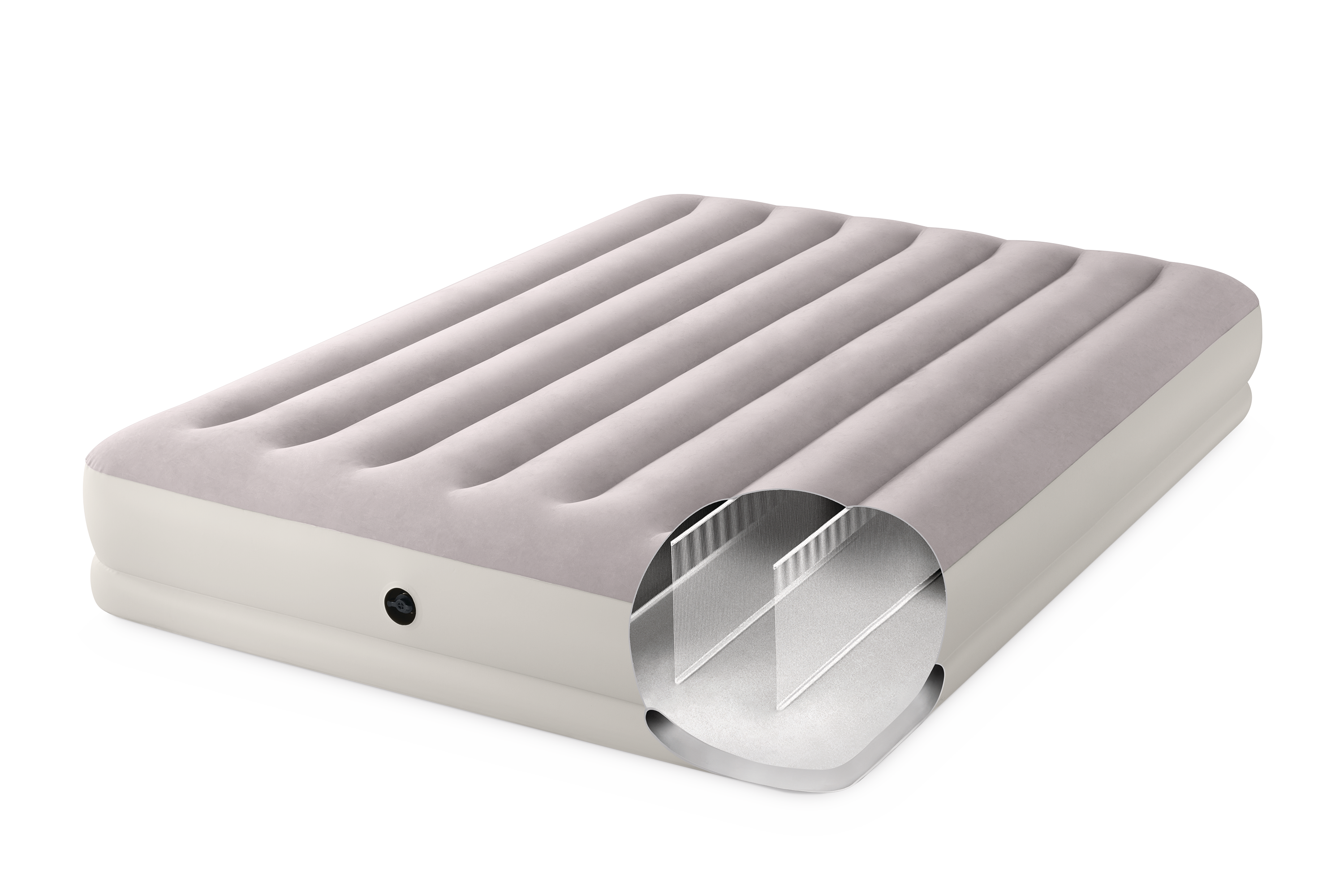 Intex Queen Dura-Beam Prestige Mid-Rise Airbed w/ USB150 Pump- 64179 V1032-IXPRESTIGEQUEENUSB150_64179