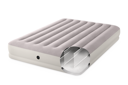 Intex Queen Dura-Beam Prestige Mid-Rise Airbed w/ USB150 Pump- 64179 V1032-IXPRESTIGEQUEENUSB150_64179