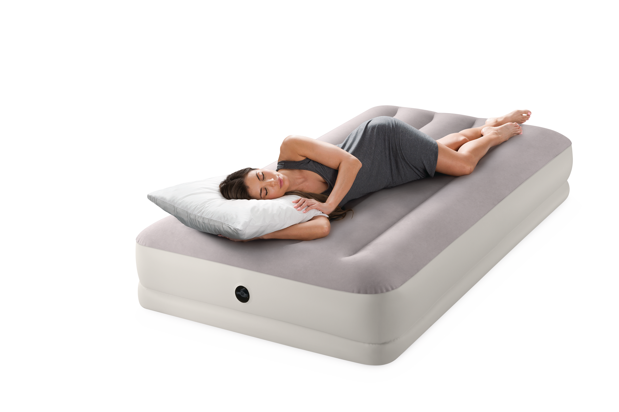 Intex Single (Twin) Dura-Beam Prestige Mid-Rise Airbed w/ USB150 Pump - 64177 V1032-IXPRESTIGEUSB150_64177