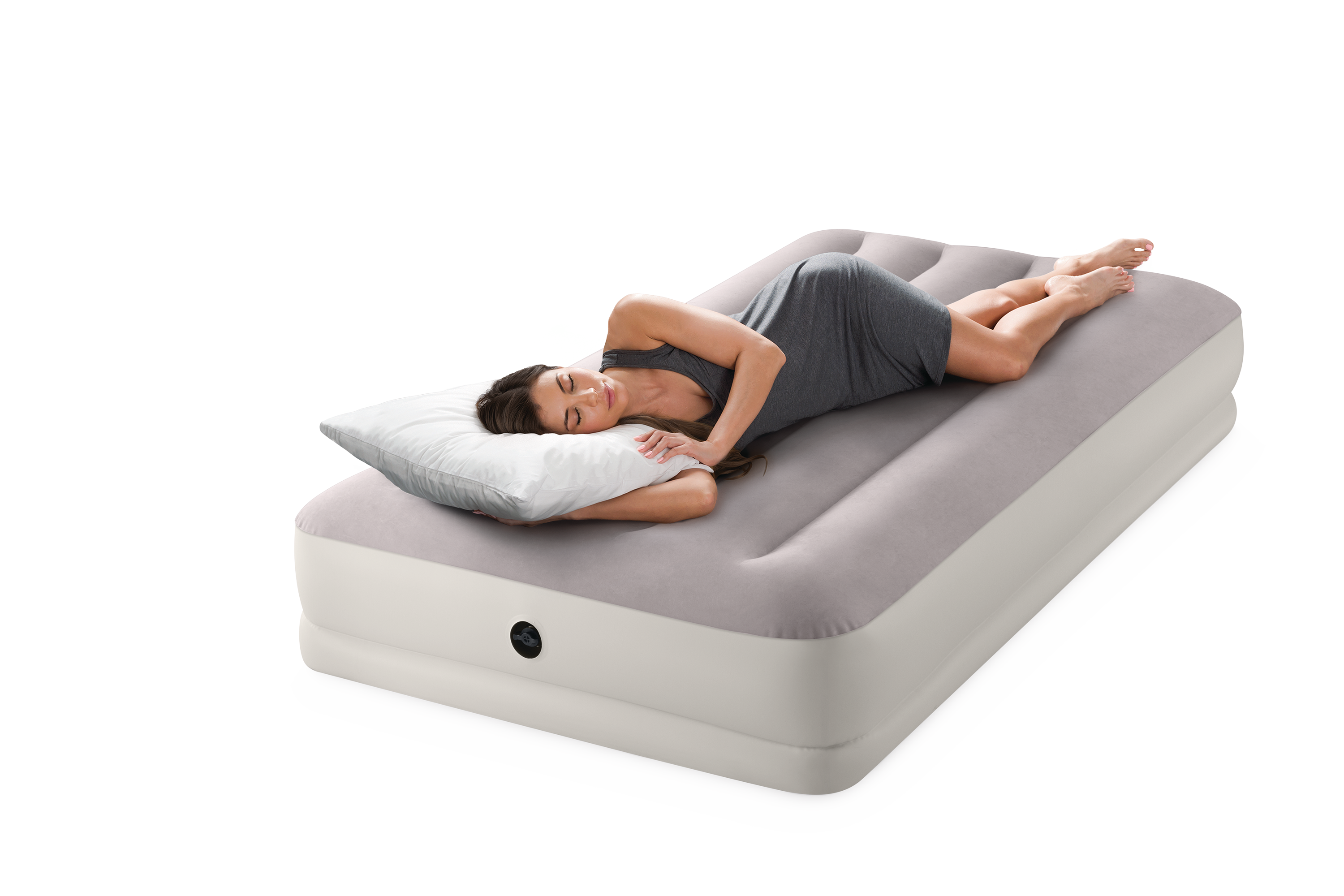 Intex Single (Twin) Dura-Beam Prestige Mid-Rise Airbed w/ USB150 Pump - 64177 V1032-IXPRESTIGEUSB150_64177