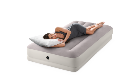 Intex Single (Twin) Dura-Beam Prestige Mid-Rise Airbed w/ USB150 Pump - 64177 V1032-IXPRESTIGEUSB150_64177
