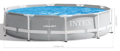Intex PRISM 10' Metal Frame Above Ground Pool - 305cm x 76cm 26702 V1032-IXPRISM10-26702