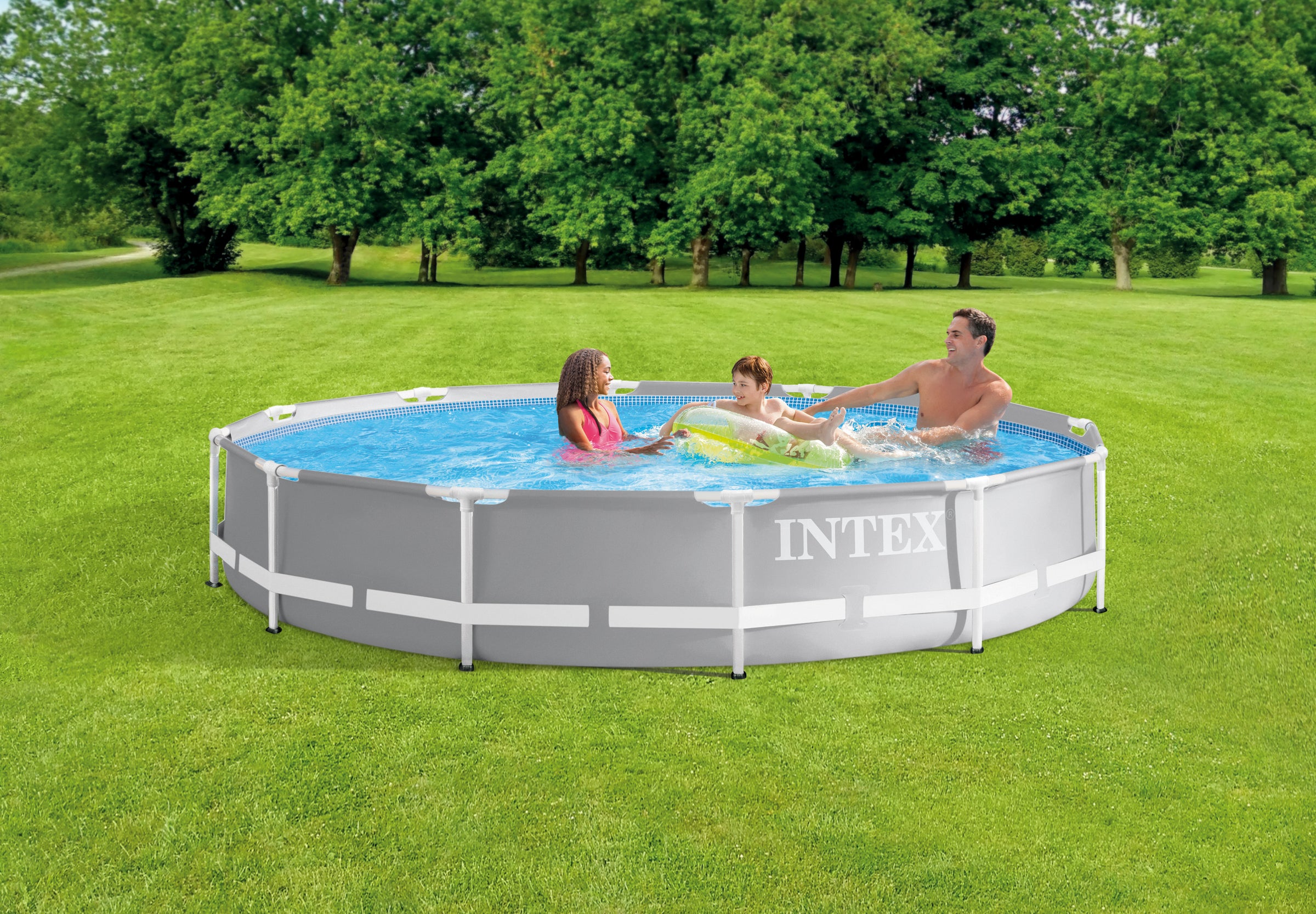 Intex PRISM 12' Metal Frame Above Ground Pool - 366cm x 76cm 26712 V1032-IXPRISM12-26712