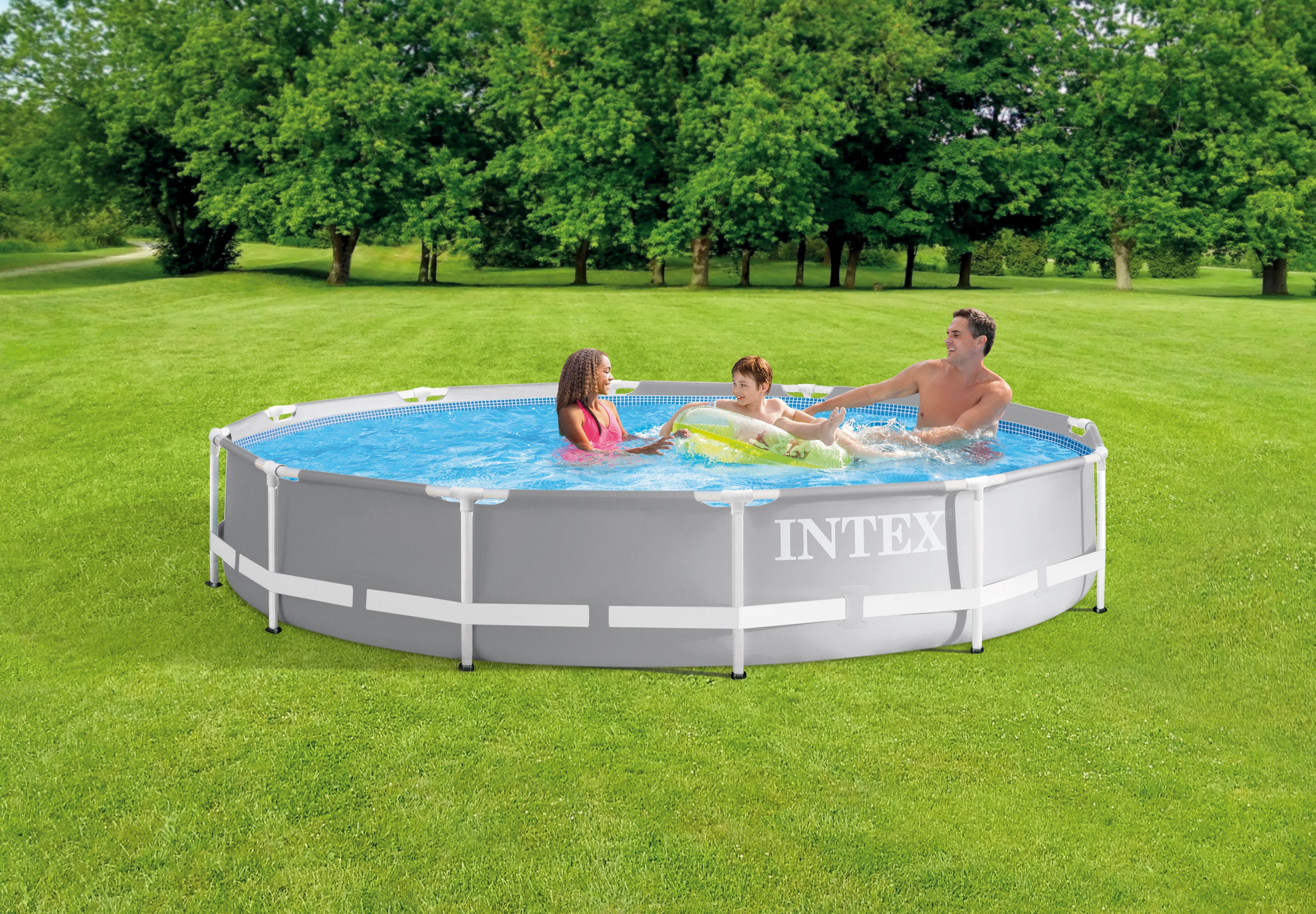 Intex PRISM 12' Metal Frame Above Ground Pool - 366cm x 76cm 26712 V1032-IXPRISM12-26712