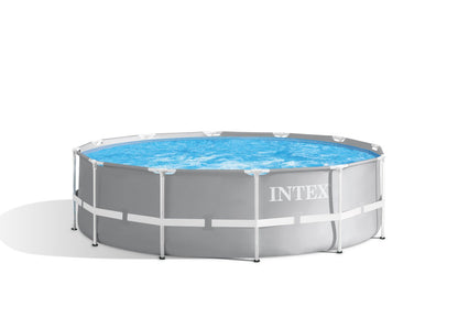 Intex PRISM Premium 12' Metal Frame Pool Outdoor Above Ground 366cm x 99cm - 26716 V1032-IXPRISM12X99_26716