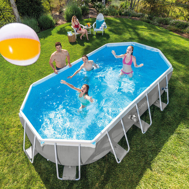 Intex PRISM Frame 16' Above Ground Pool 503cm x 274cm x 122cm 26796 V1032-IXPRISM16-26796