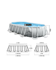Intex PRISM Frame 16' Above Ground Pool 503cm x 274cm x 122cm 26796 V1032-IXPRISM16-26796