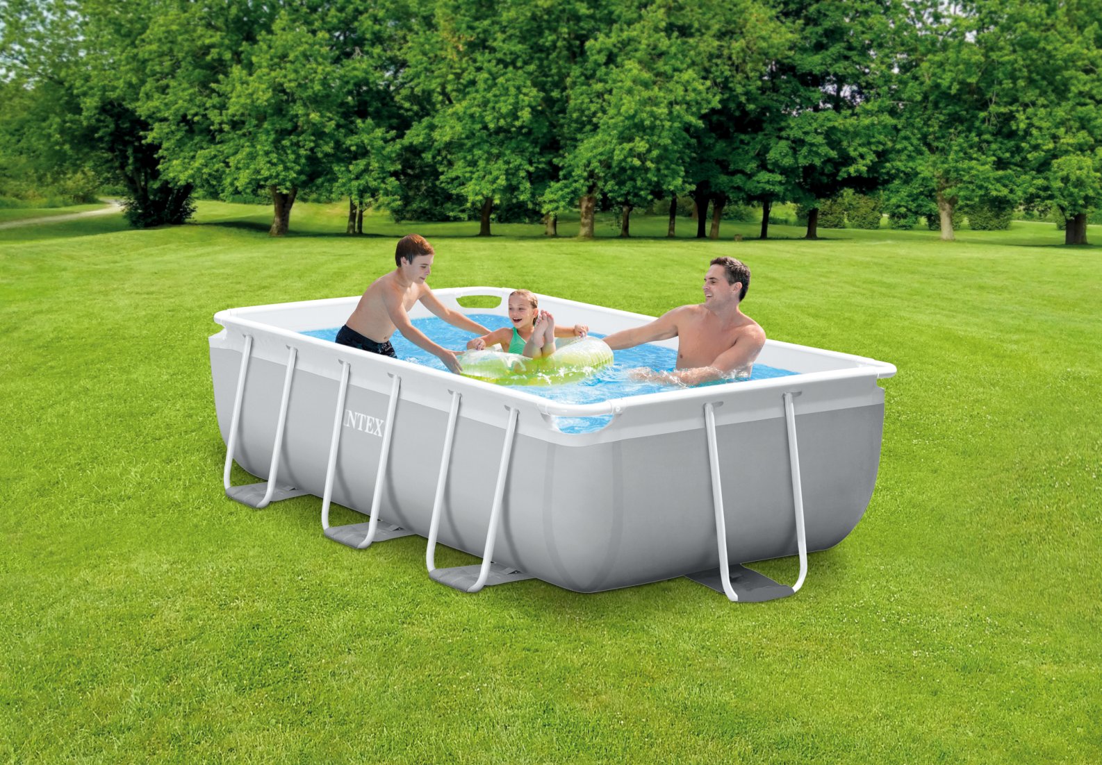 Intex PRISM Metal Frame Pool 3.0m x 1.75m 80cm 26784 V1032-IXPRISM3X1.75X0.8_26784