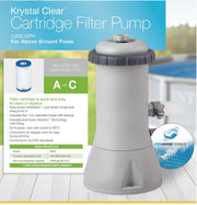 Intex Pool PUMP and FILTER 3785lph (1000gph) 28638 V1032-IXPUMP1000-28638