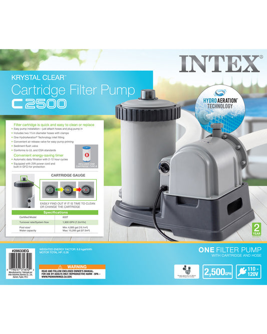 Intex Pool PUMP and FILTER 9463/h C2500 28634 V1032-IXPUMP2500-28634