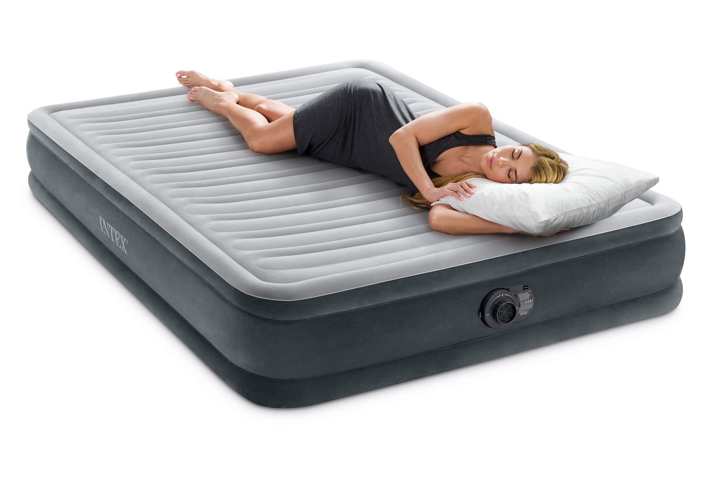 Intex Queen Deluxe Mid Rise Airbed 33cm 67770 V1032-IXQUEEN33-67770