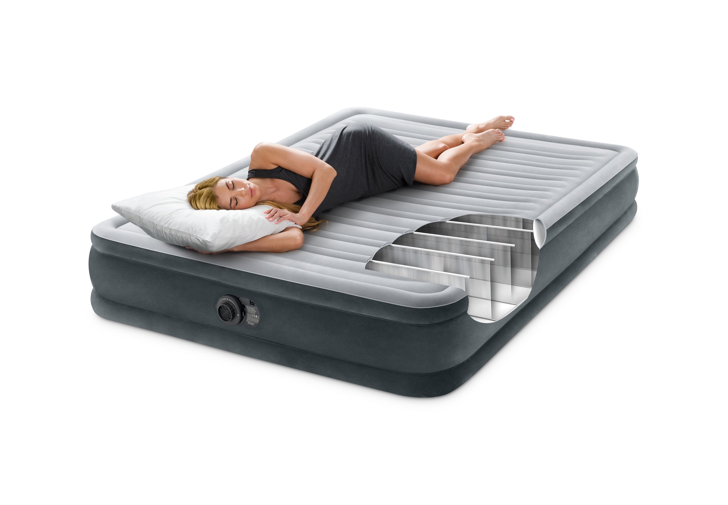 Intex Queen Deluxe Mid Rise Airbed 33cm 67770 V1032-IXQUEEN33-67770