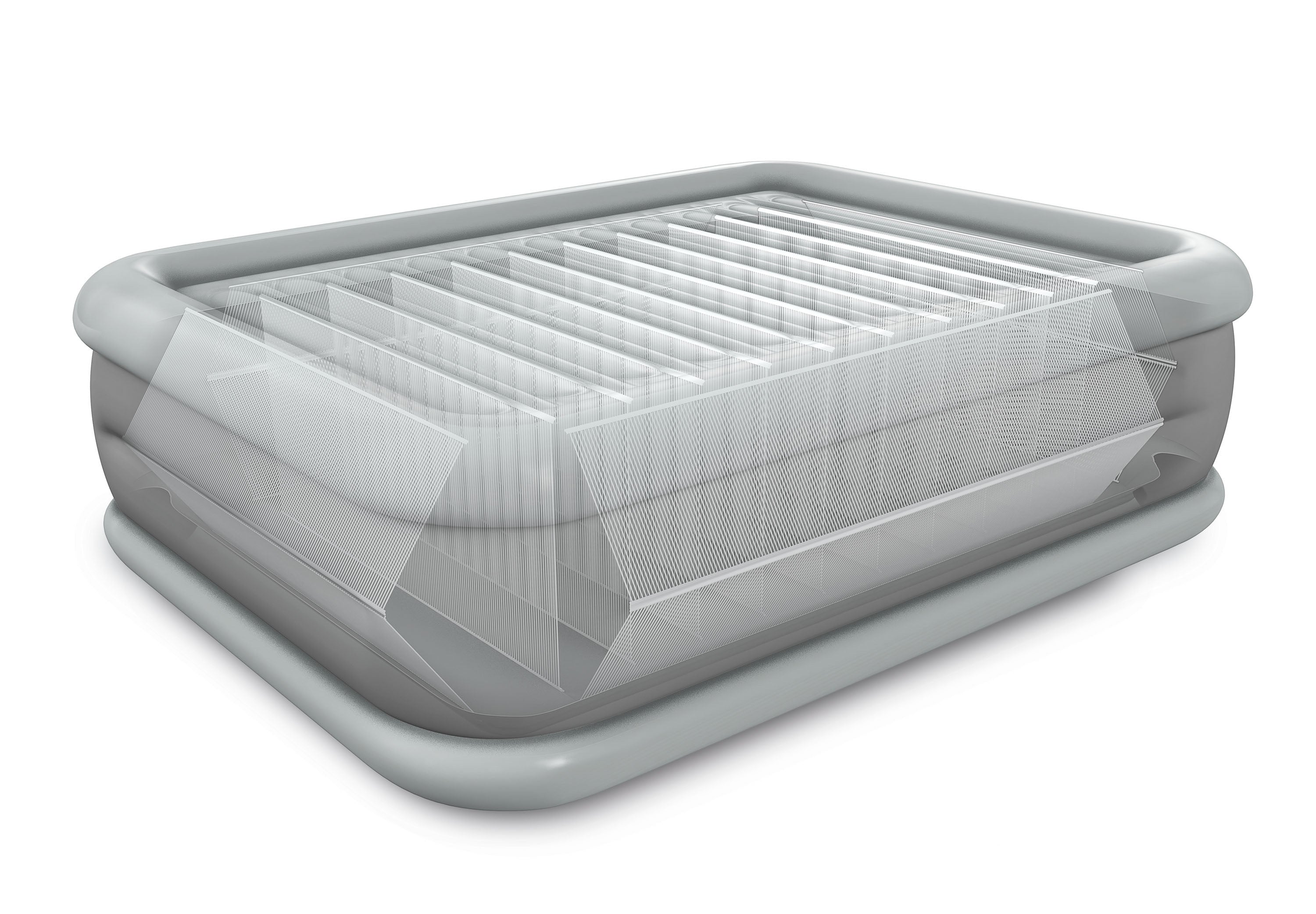 INTEX Queen Dura-Beam Comfort Plush Air Mattress w/ Built-In USB Electric Pump 64418 V1032-IXQUEENCOMFORT_64418