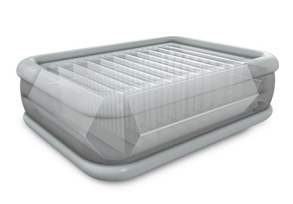 INTEX Queen Dura-Beam Comfort Plush Air Mattress w/ Built-In USB Electric Pump 64418 V1032-IXQUEENCOMFORT_64418