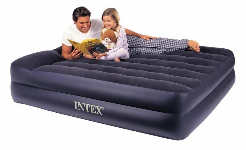 Intex Queen Pillow Rest Airbed with 240v pump 64124 V1032-IXQUEENPILLOW42-64124